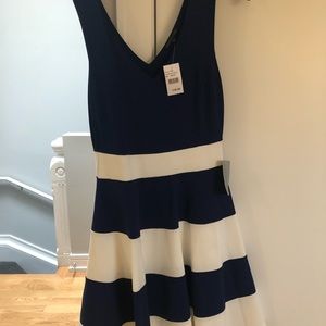 NWT Felicity & Coco Navy & White dress